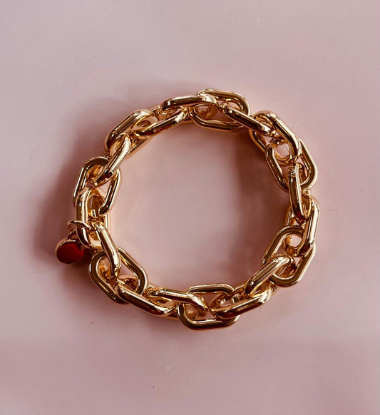 Chunky Gold chain link bracelet